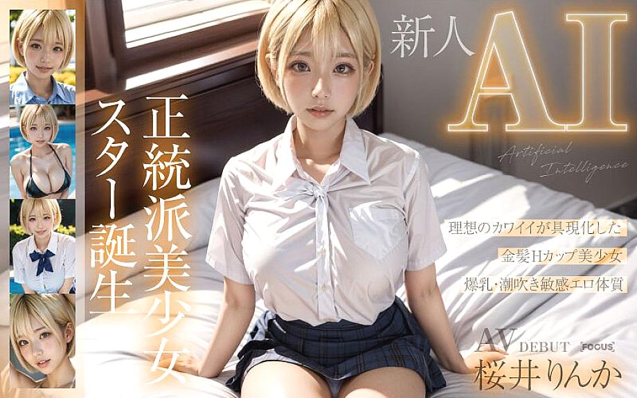AIFOCS-002 AI สาวผมบลอนด์คัพ H ซากุไร รินกะ